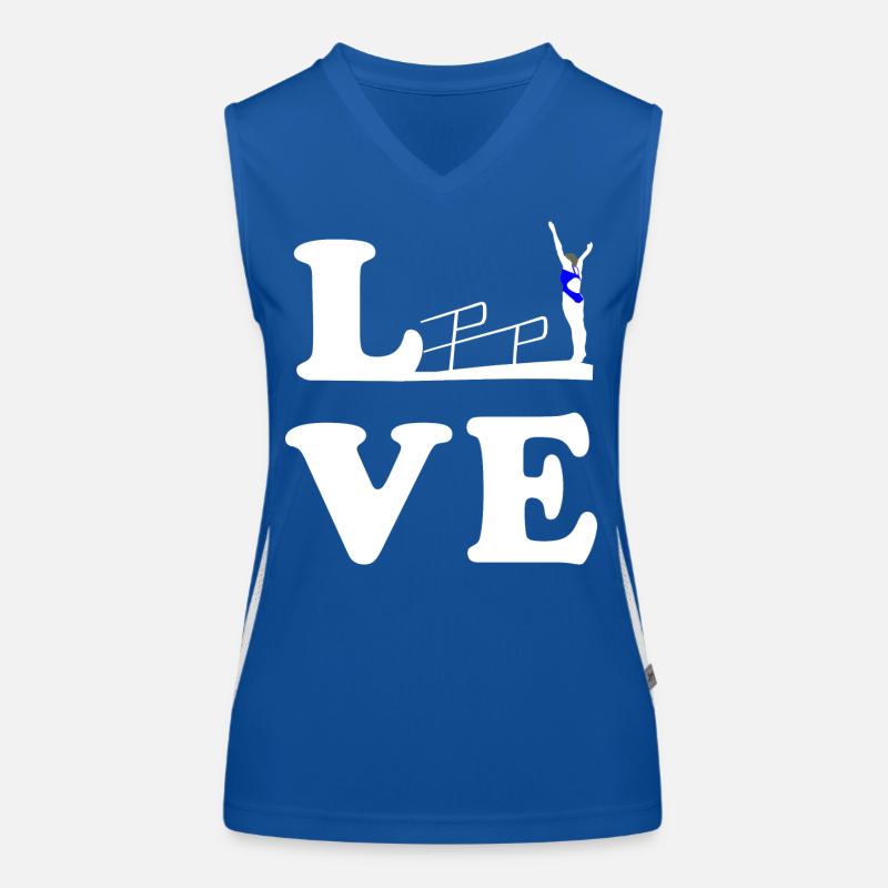 Plongée Plongée Plongée LOVE Débardeur respirant contrasté Femme