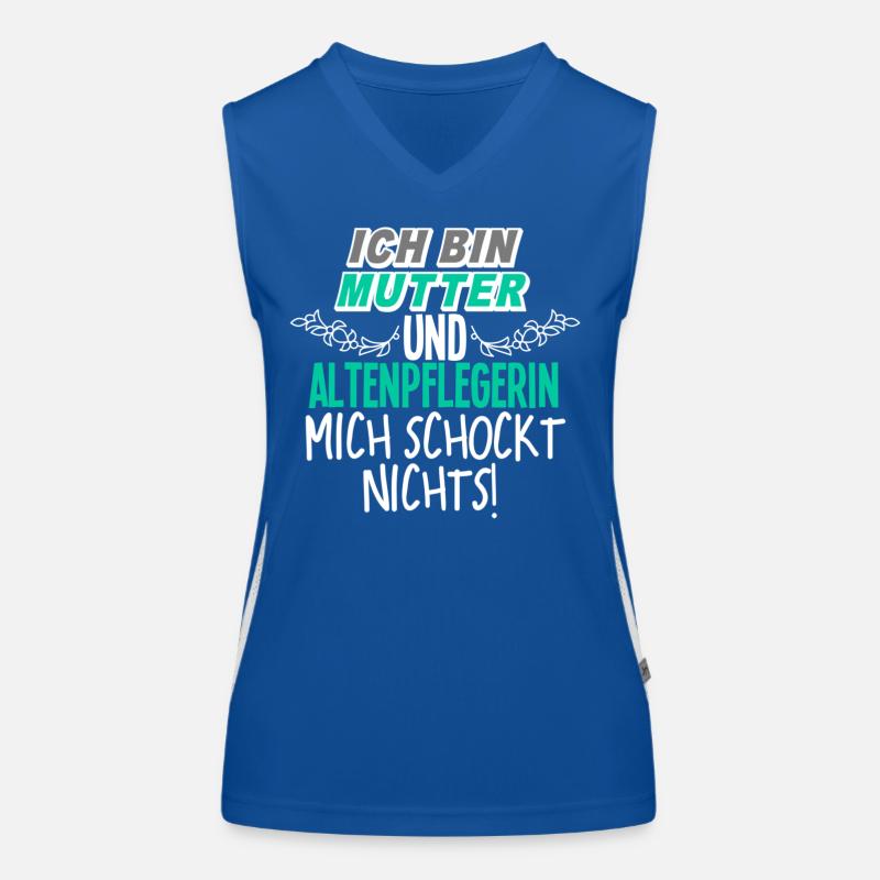 Mutter Altenpflegerin Funktionelles Kontrast-Tank Top für Frauen