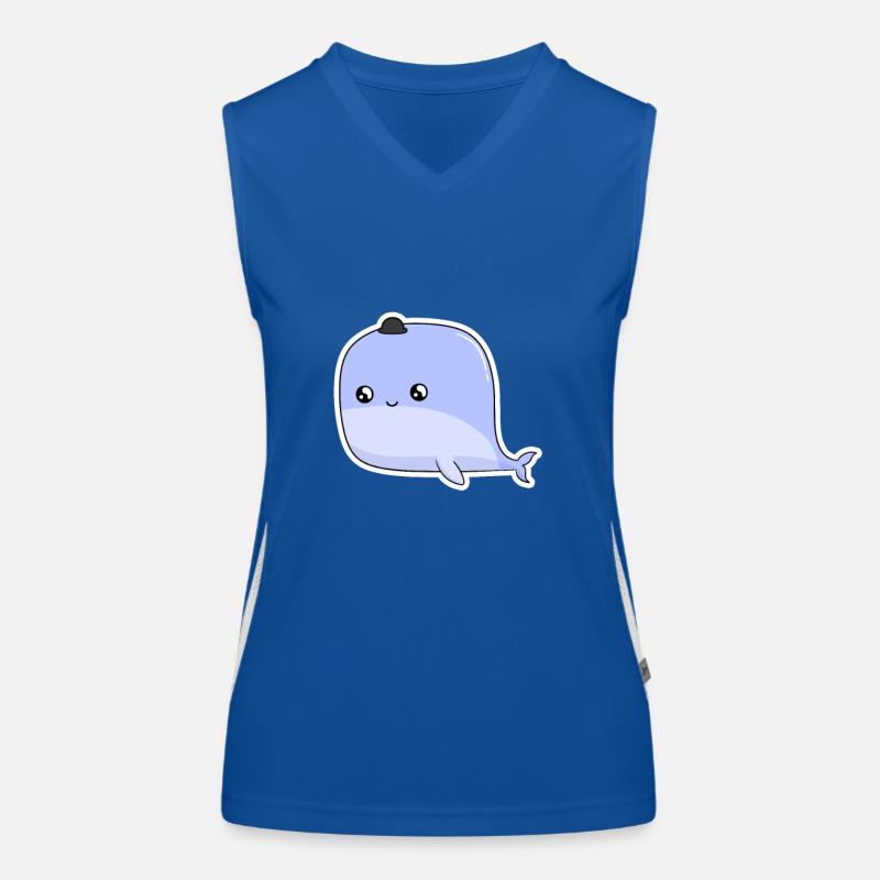 Kleiner Wal  Funktionelles Kontrast-Tank Top für Frauen