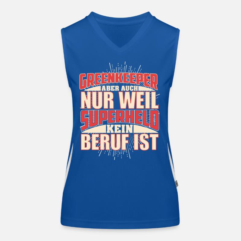 Greenkeeper Superheld Funktionelles Kontrast-Tank Top für Frauen