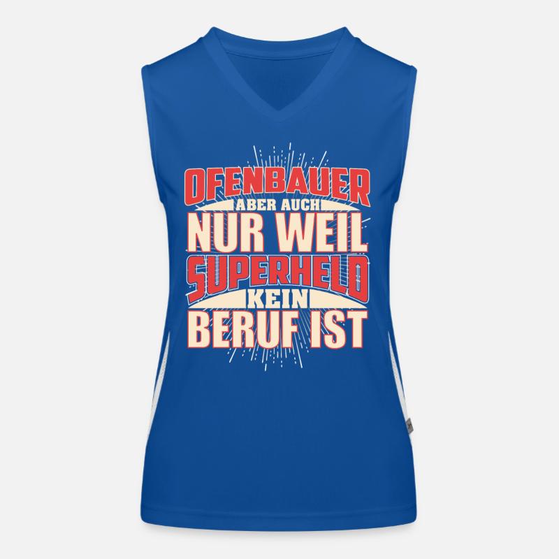 Ofenbauer Superheld Funktionelles Kontrast-Tank Top für Frauen