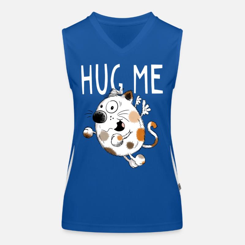 Hug Me Katzenengel - Katze - Katzen - Katerchen Funktionelles Kontrast-Tank Top für Frauen