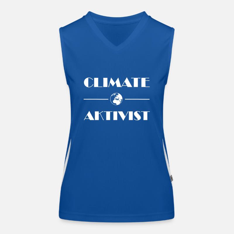 Klima Aktivist Funktionelles Kontrast-Tank Top für Frauen