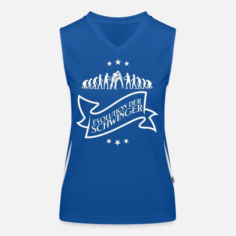 Schwinger Schwingen Evolution T-Shirt Design Funktionelles Kontrast-Tank Top für Frauen
