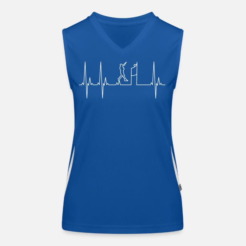 Électrocardiogramme Volleyball Débardeur respirant contrasté Femme