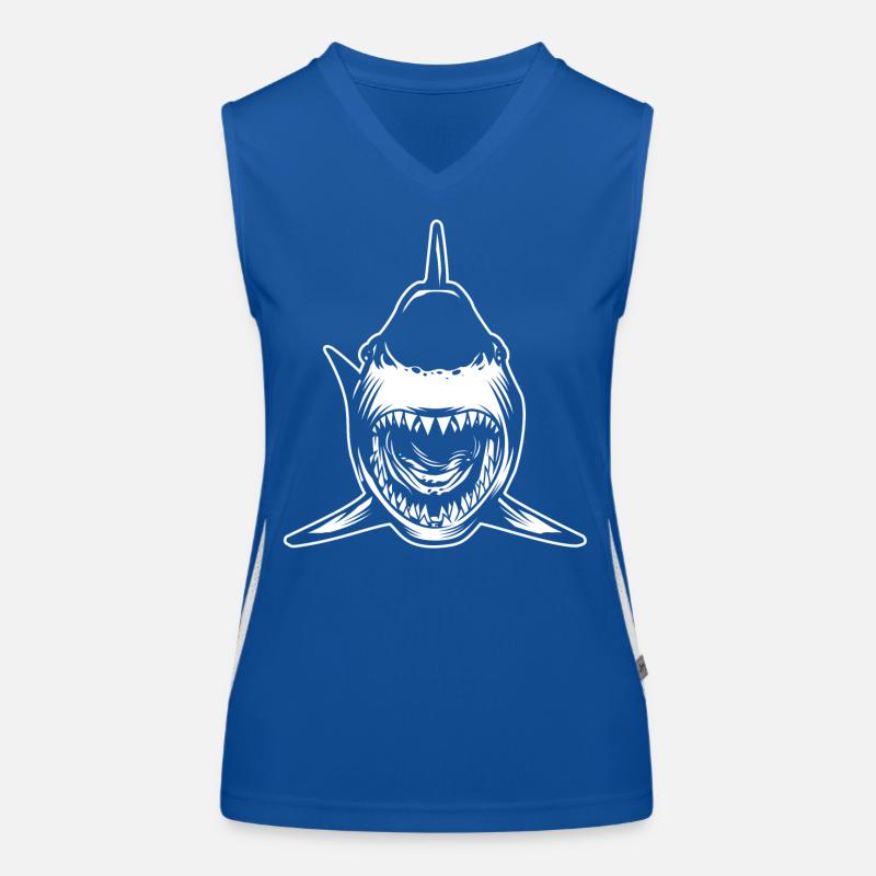 Requin gueule ouverte Débardeur respirant contrasté Femme
