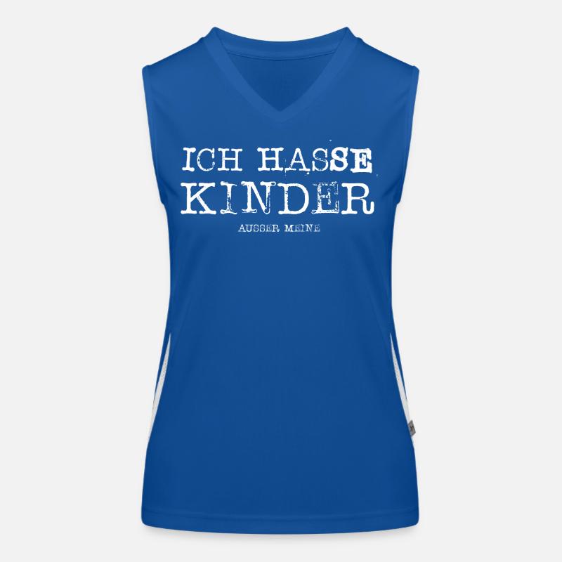 Ich hasse Kinder ausser meine Geschenk Funktionelles Kontrast-Tank Top für Frauen