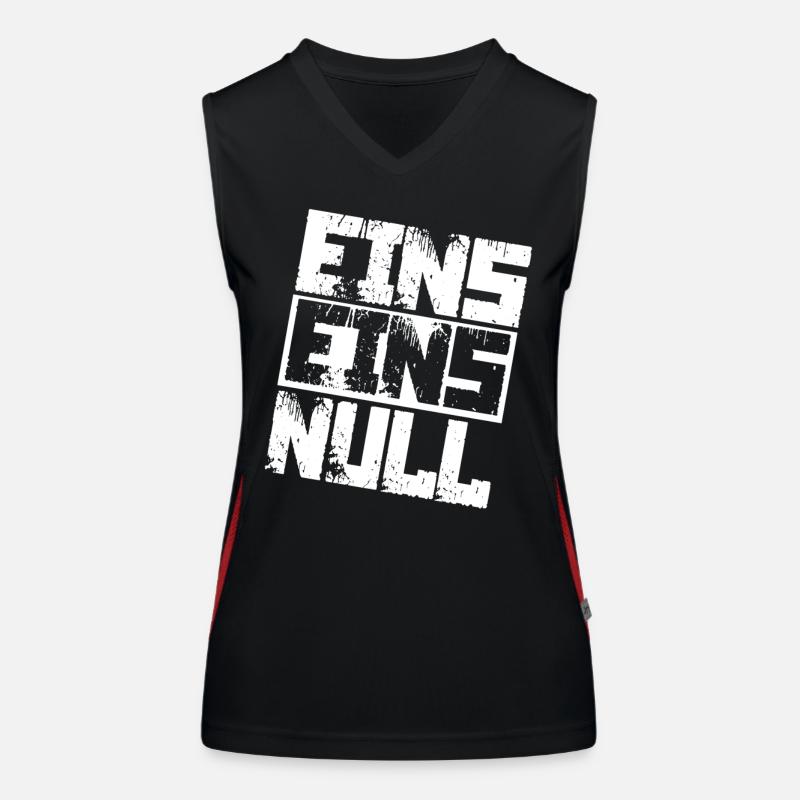 Polizei 110 Notruf Funktionelles Kontrast-Tank Top für Frauen
