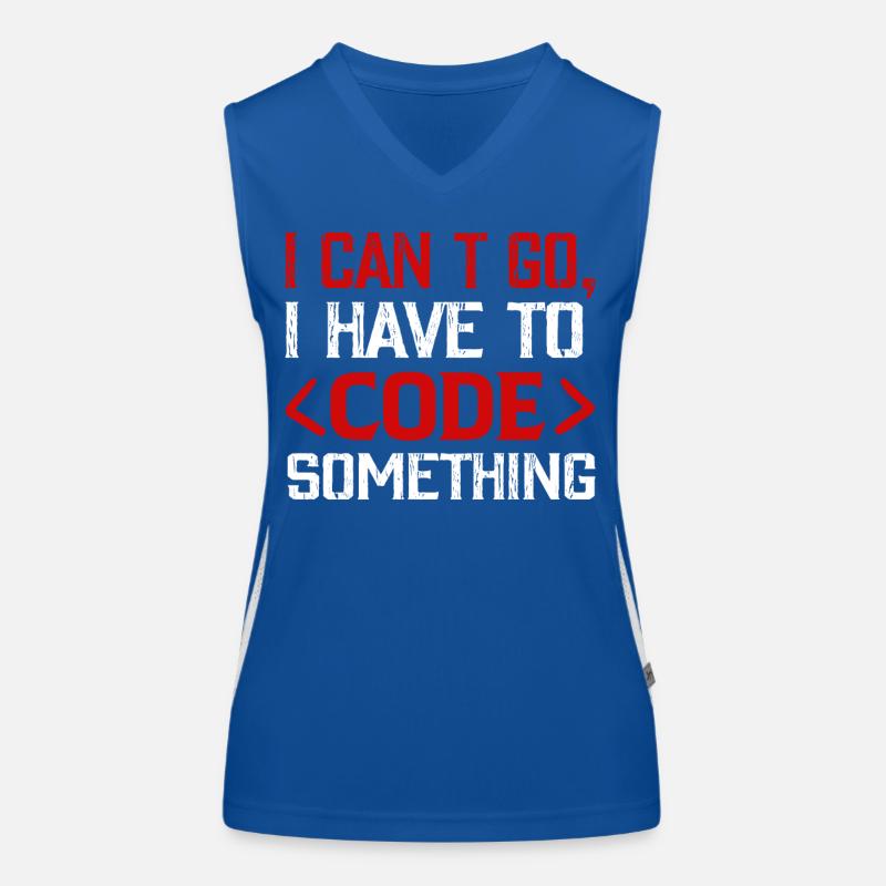 Programmierer , Nerd , Computer Code Funktionelles Kontrast-Tank Top für Frauen