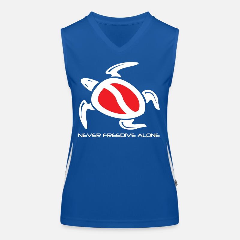 freedive turtle Women's Functional Contrast Tank Top