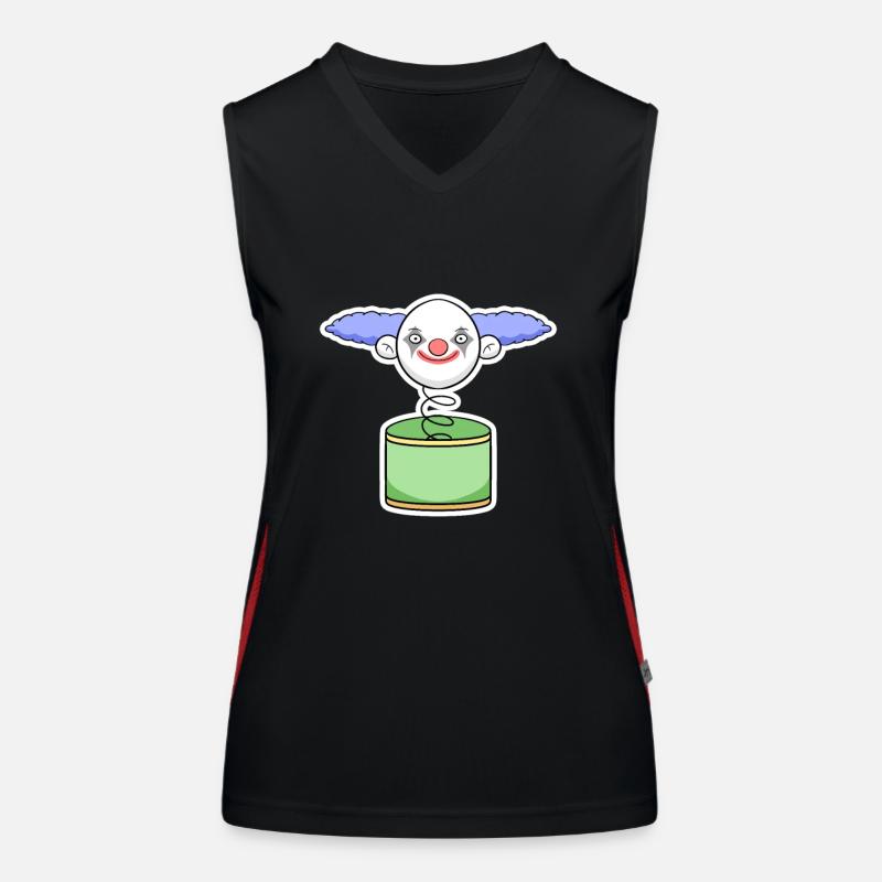 clown Women's Functional Contrast Tank Top