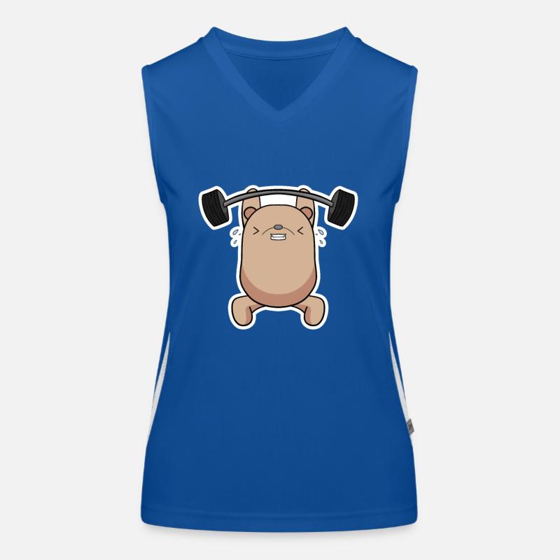 Kraft Bär Athlet Funktionelles Kontrast-Tank Top für Frauen