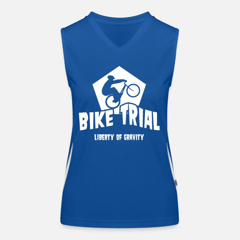 Liberté de gravité avec le trial à vélo Débardeur respirant contrasté Femme