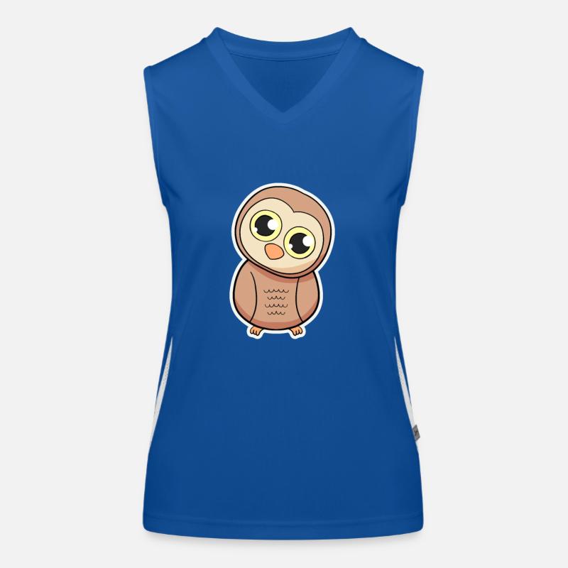 Eulen Funktionelles Kontrast-Tank Top für Frauen