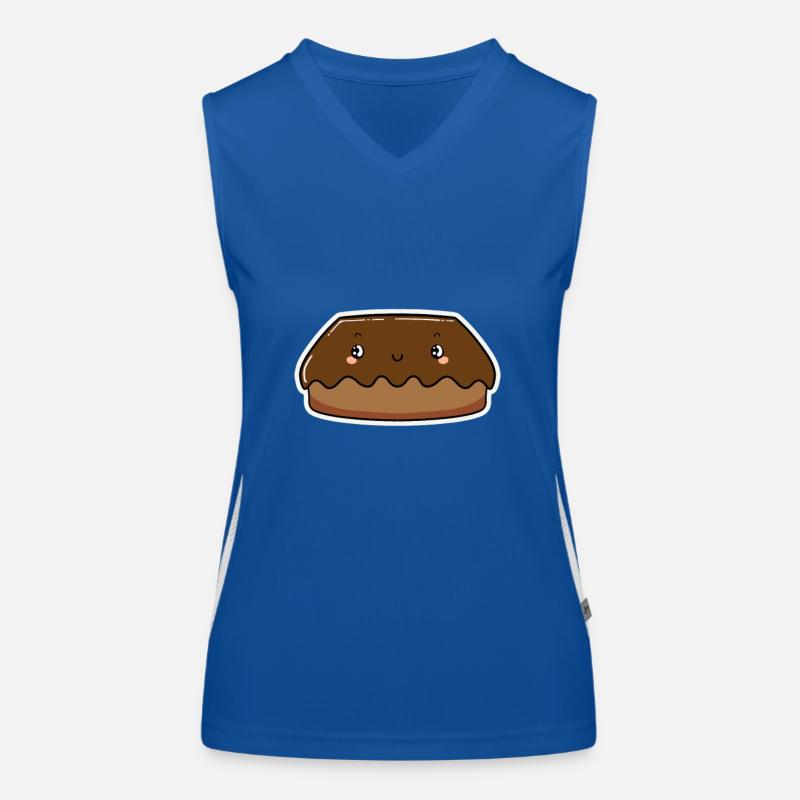 Gâteau au chocolat Débardeur respirant contrasté Femme