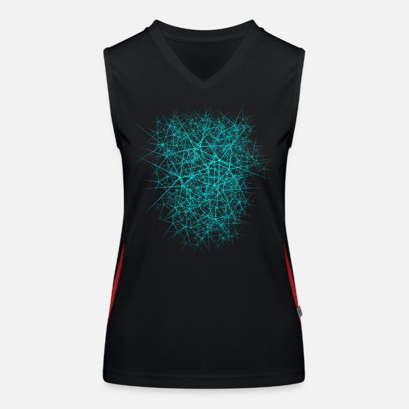 Nano structure - texture design Women's Functional Contrast Tank Top