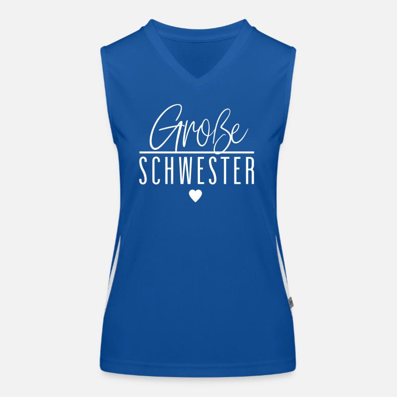 Große Schwester Funktionelles Kontrast-Tank Top für Frauen