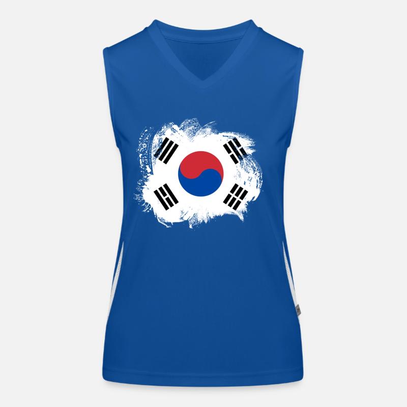 Drapeau de la Corée du Sud Débardeur respirant contrasté Femme