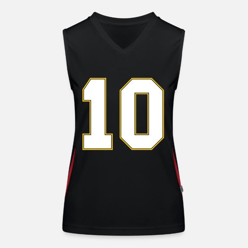 Maillot 10 numéros Débardeur respirant contrasté Femme