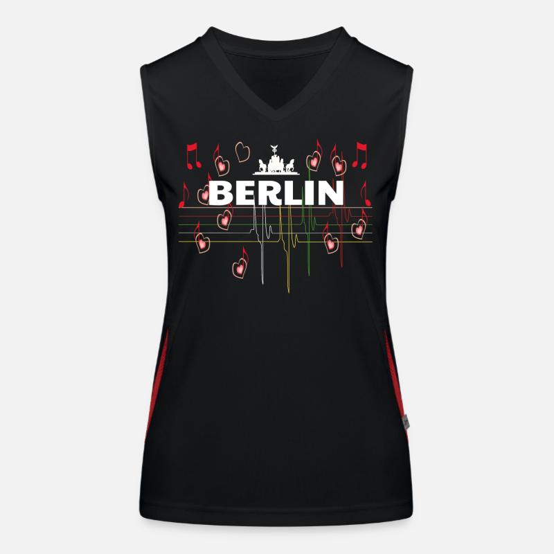 J'aime berlin Débardeur respirant contrasté Femme