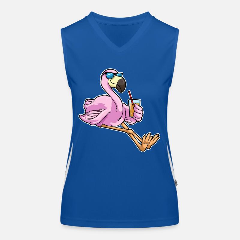 Flamingo Sunglasses Women's Functional Contrast Tank Top