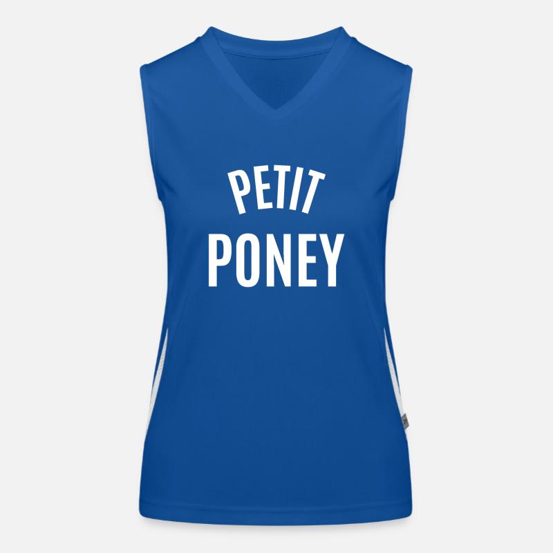 Kleiner Poney Funktionelles Kontrast-Tank Top für Frauen
