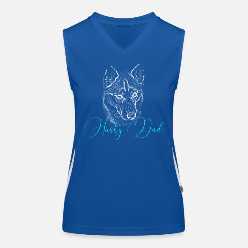 Silhouette de papa robuste écriture néon Débardeur respirant contrasté Femme