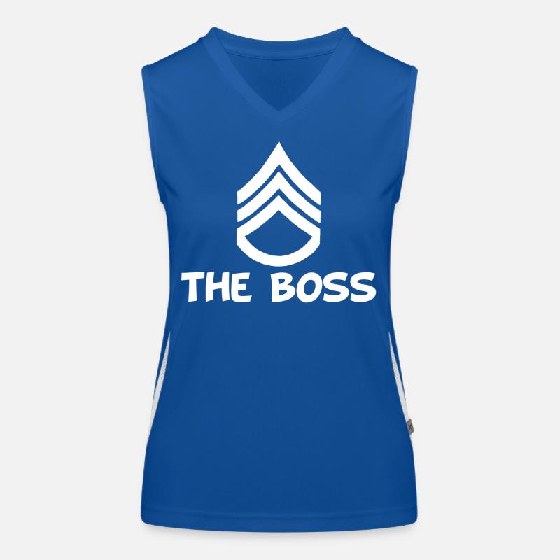 Le chef (blanc) Débardeur respirant contrasté Femme