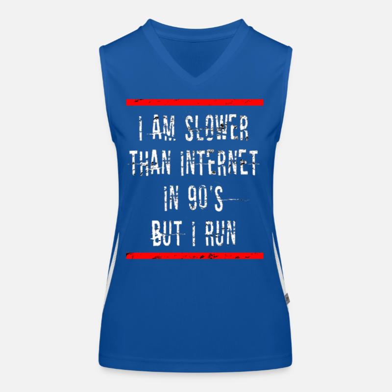 Slow Runner Running Run Gift Women's Functional Contrast Tank Top
