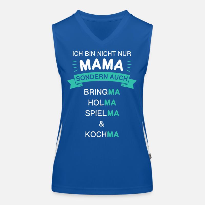 Lustiger Mama Spruch Mutter Muttertagsgeschenk Funktionelles Kontrast-Tank Top für Frauen