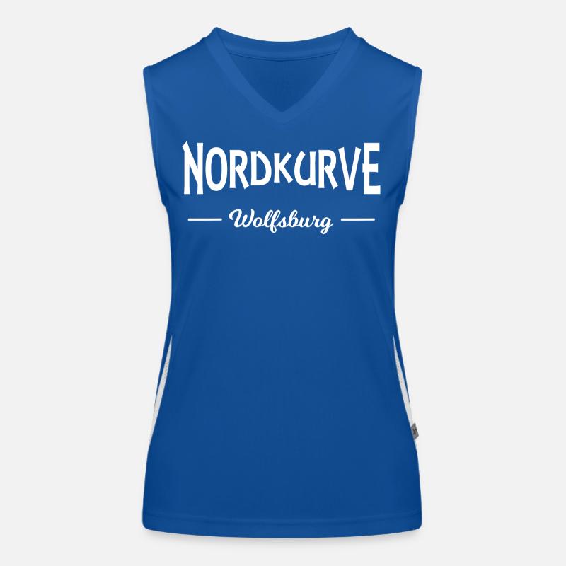 Wolfsburg north curve Women's Functional Contrast Tank Top