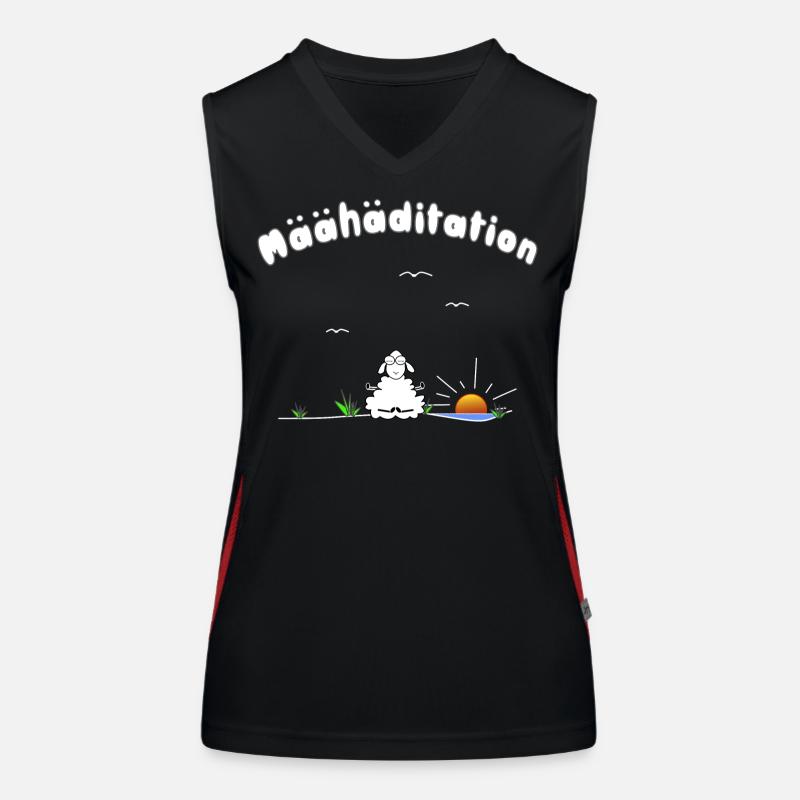 Meditation Funktionelles Kontrast-Tank Top für Frauen