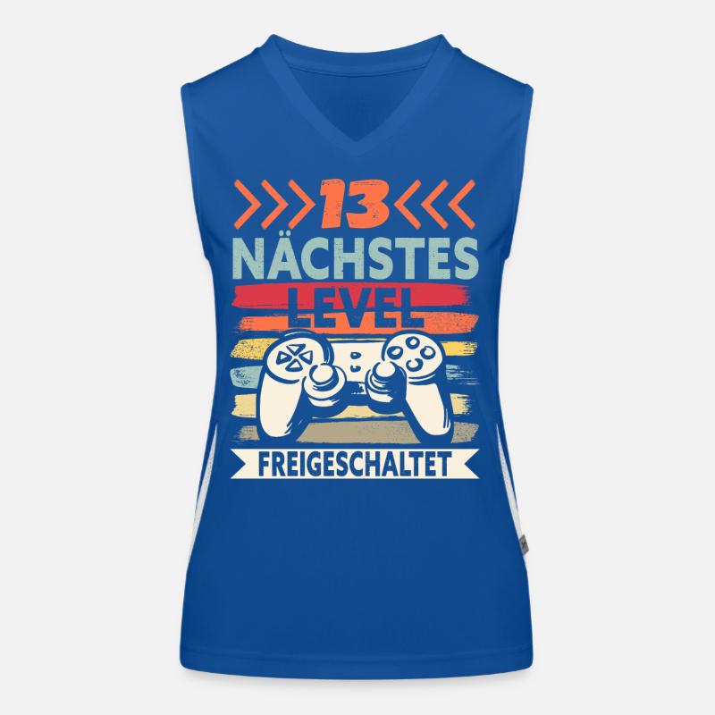 13. Geburstag Geschenk Zocker Geschenk Funktionelles Kontrast-Tank Top für Frauen