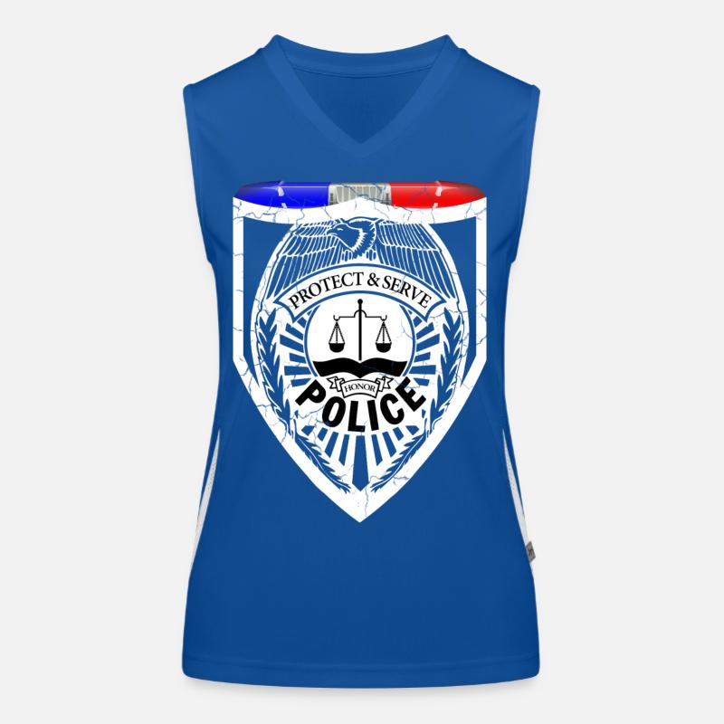 Policier Débardeur respirant contrasté Femme