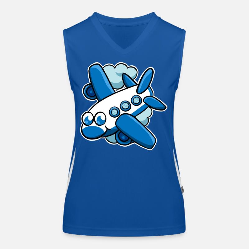 airplane Women's Functional Contrast Tank Top