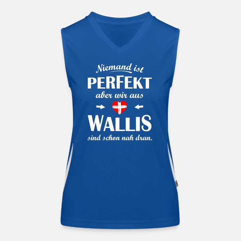 Kanton Wallis Schweiz Funktionelles Kontrast-Tank Top für Frauen