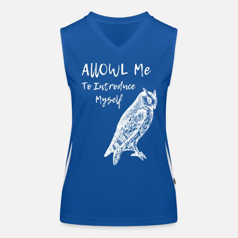 Typographie d’intro de hibou Débardeur respirant contrasté Femme
