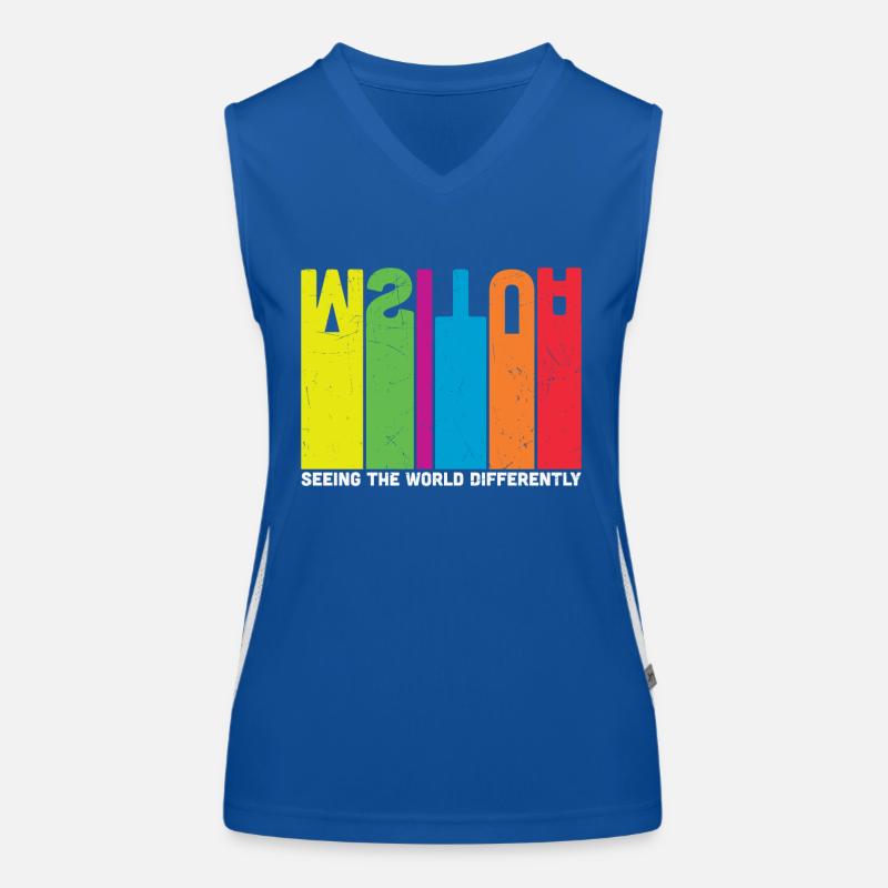 Autismus die Welt anders sehen Funktionelles Kontrast-Tank Top für Frauen
