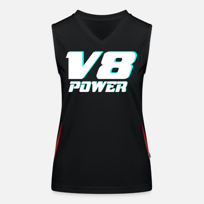 V8 Funktionelles Kontrast-Tank Top für Frauen
