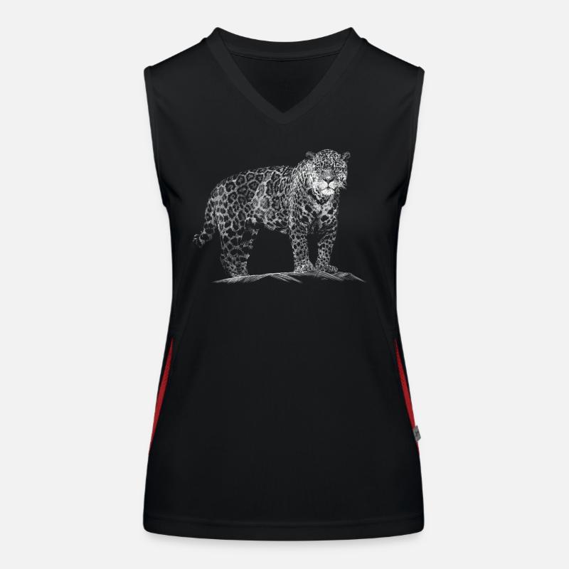Leopard Women's Functional Contrast Tank Top