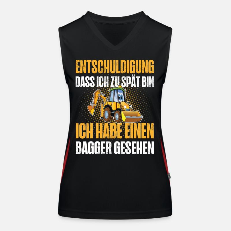 Bagger Funktionelles Kontrast-Tank Top für Frauen