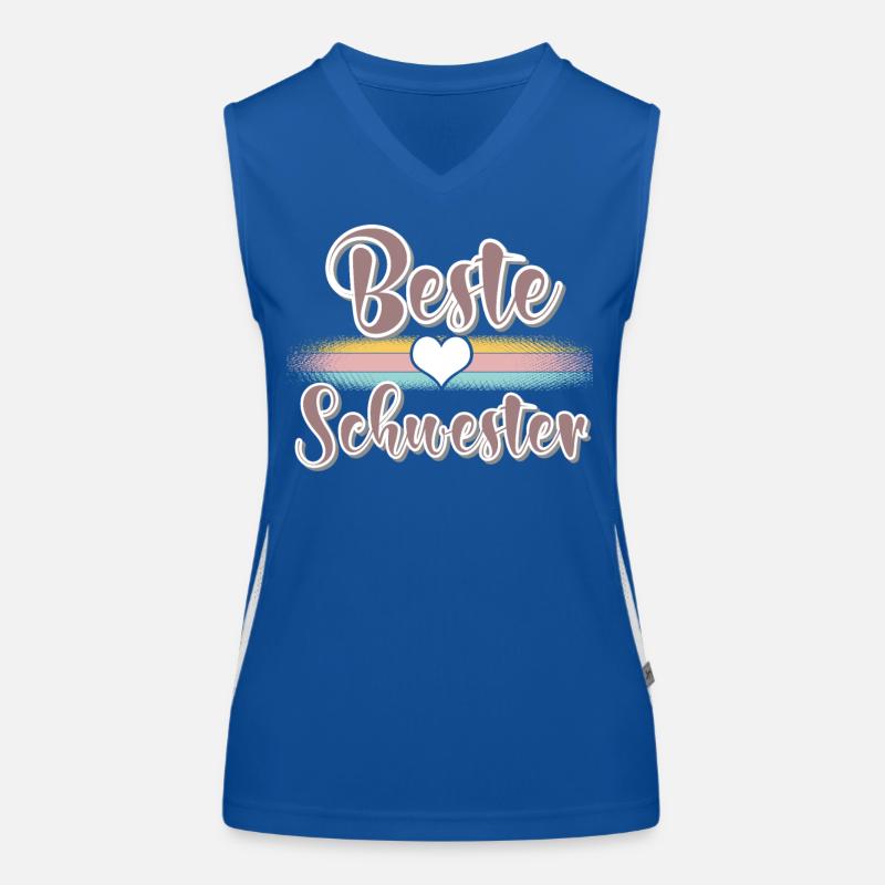 Beste Schwester Funktionelles Kontrast-Tank Top für Frauen