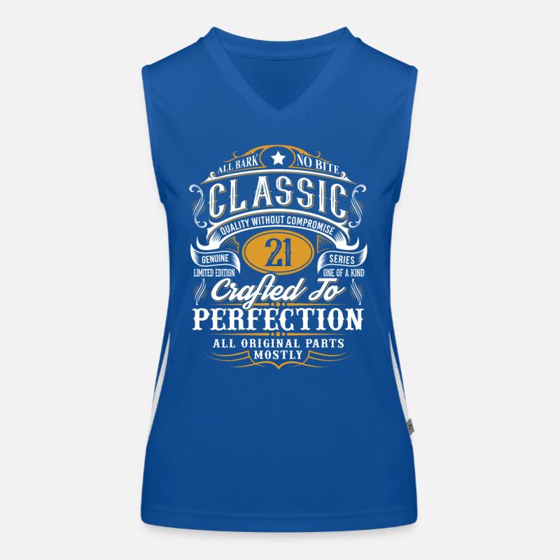 21. Geburtstag Funktionelles Kontrast-Tank Top für Frauen