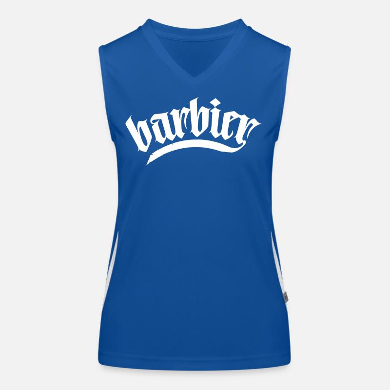 barbier cheveux barbe barbier raser hommes barbier Débardeur respirant contrasté Femme