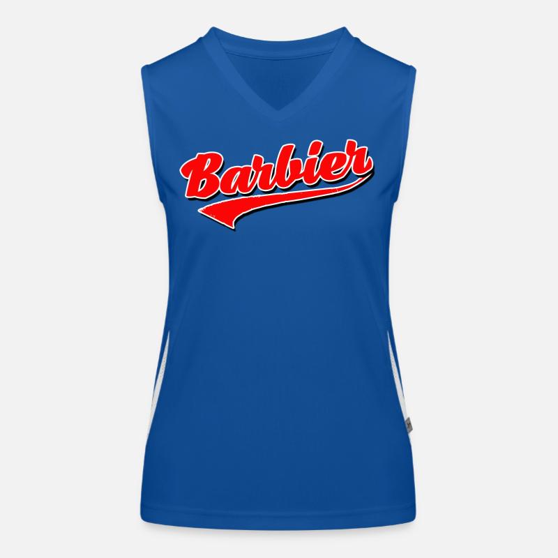 barbier haar bart barber rasieren männer barber Funktionelles Kontrast-Tank Top für Frauen