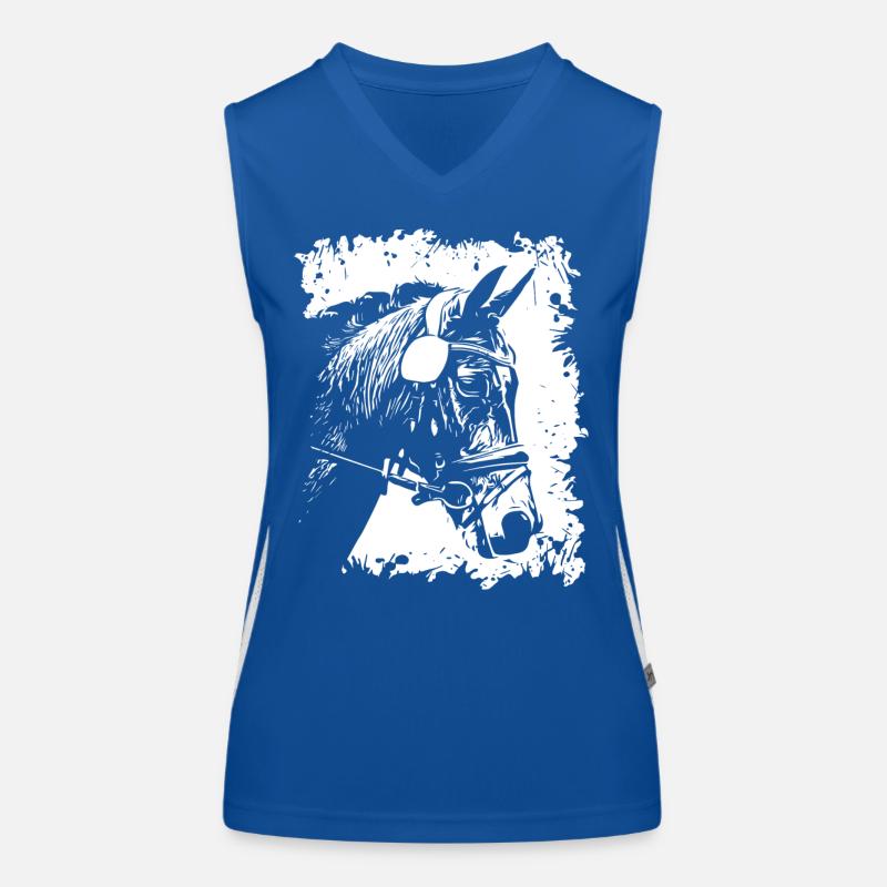 Pferd Funktionelles Kontrast-Tank Top für Frauen