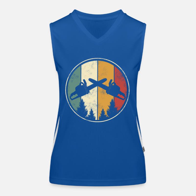 Tronçonneuse Bûcheron Débardeur respirant contrasté Femme