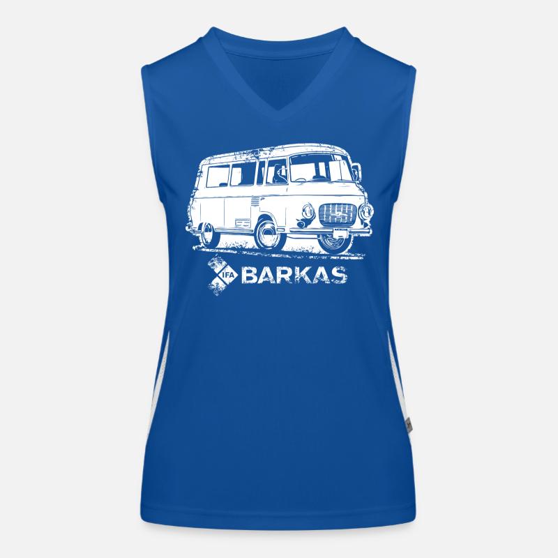 Barkas B1000 blanc Débardeur respirant contrasté Femme