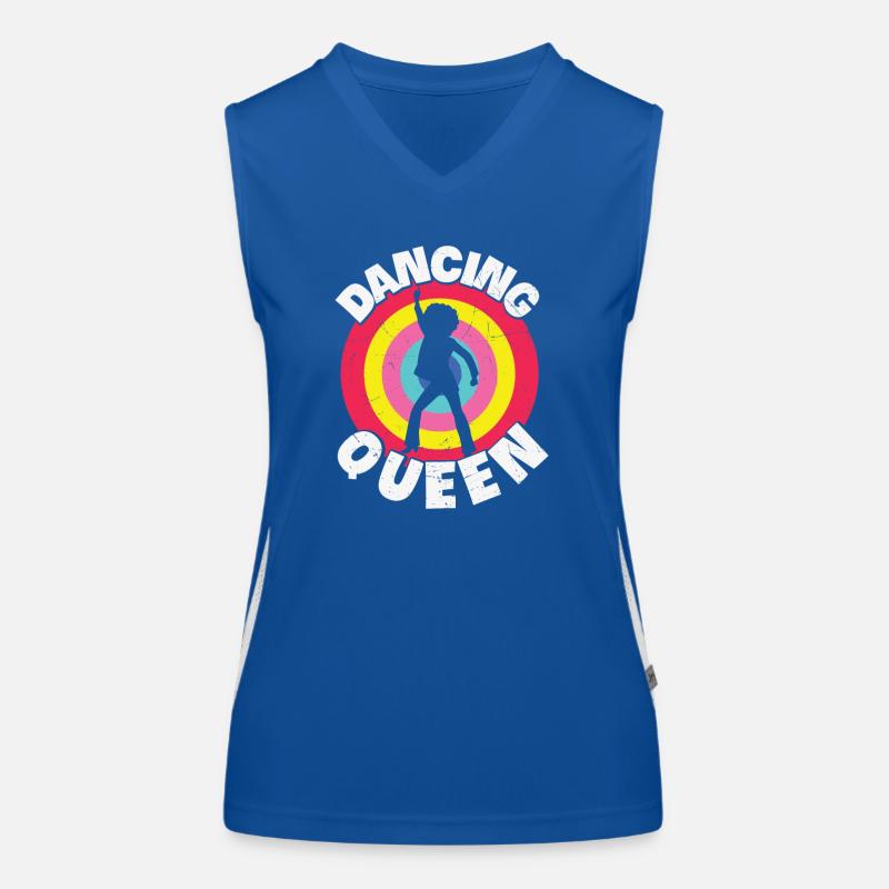 Dancing Queen Roller Disco Outfit 70er Funktionelles Kontrast-Tank Top für Frauen