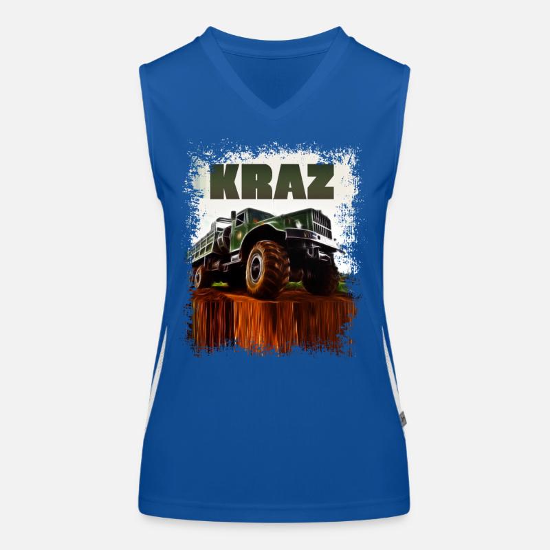 KRAZ LKW Funktionelles Kontrast-Tank Top für Frauen